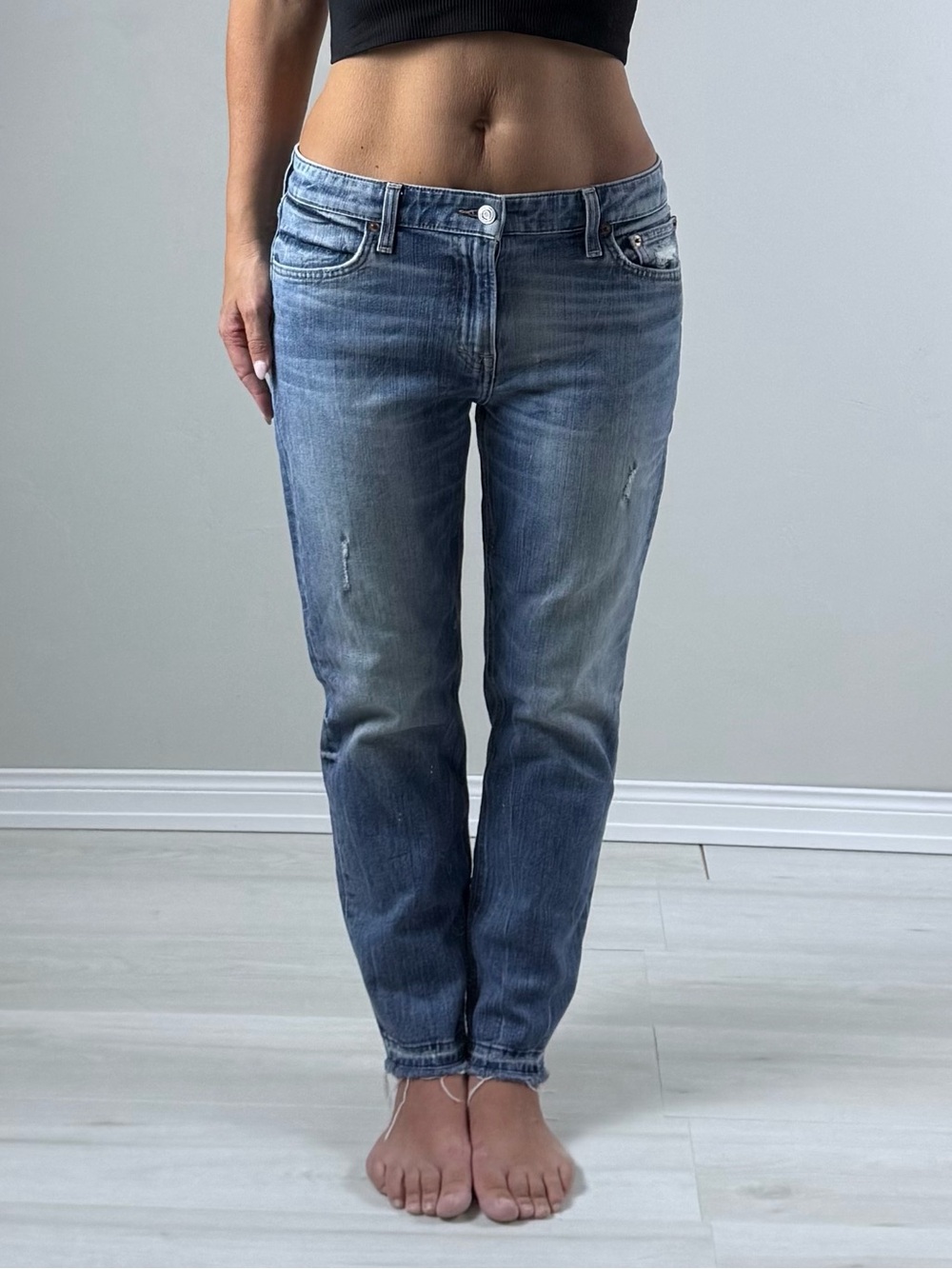Y2K Lucky Brand Women's Boyfriend Washed Blue Jeans